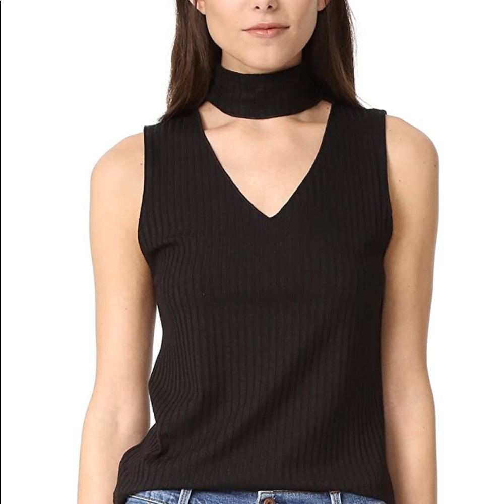 Black LNA sleeveless turtleneck (only worn once)